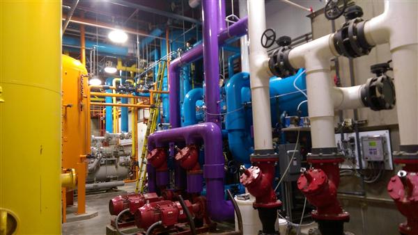 Industrial Cooling System Engine Room
